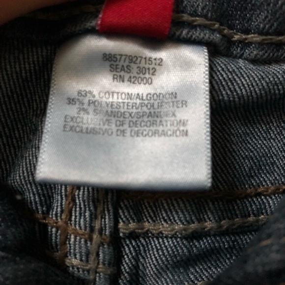 BONOBOS Womans Jeans Frayed Denim Shorts Crystal Encrusted Whiskering Sz 28 - Picture 5 of 10